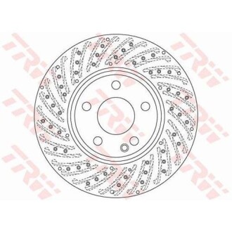 Диск тормозной MERCEDES A(W176)/ B(W246) "F D=295mm "12>> trw df6262s