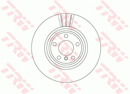 Тормозной диск двухсекционный trw df6602s