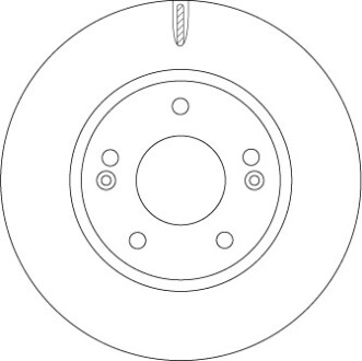 Гальмівний диск trw df6936 (фото 1)