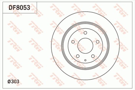 Гальмівний диск trw df8053