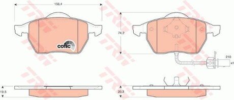 Гальмівні колодки trw gdb1440