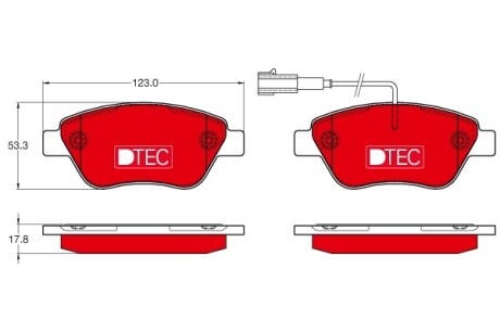 Гальмівні колодки, дискові trw gdb1654dte