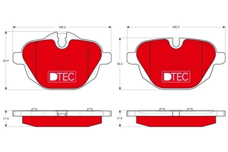 Гальмівні колодки, дискові trw gdb1840dte