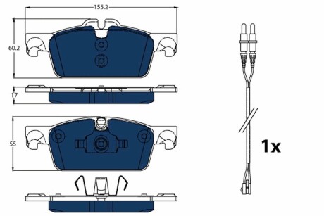 Тормозные колодки, дисковые trw gdb1929bte