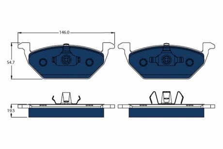 Гальмівні колодки, дискові trw gdb1984bte