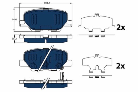 Гальмівні колодки, дискові trw gdb3583bte