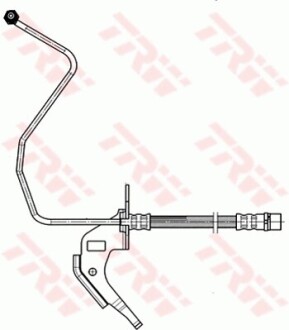 Шланг тормозной trw phd564