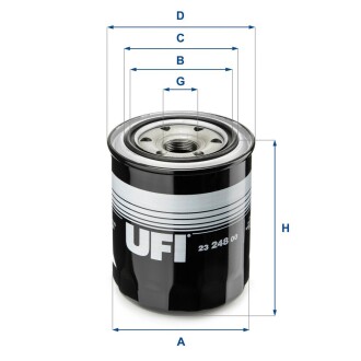 Фільтр масляний ufi 23.248.00