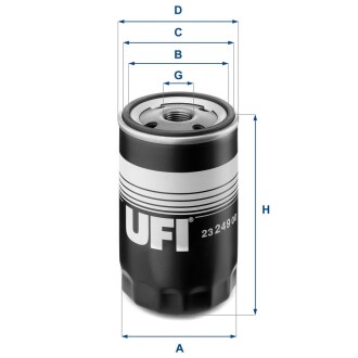 Фільтр масляний ufi 23.249.00