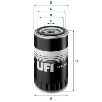 Фільтр масляний ufi 23.429.00