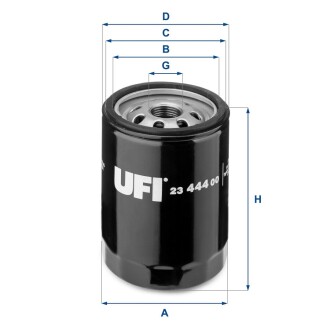 Фільтр масляний ufi 23.444.00