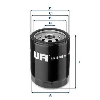 Фільтр масляний ufi 23.445.00