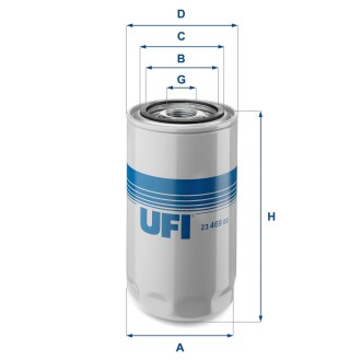 Масляний фільтр ufi 23.469.00