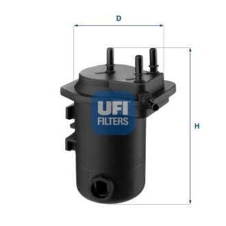 Топливный фильтр ufi 24.052.00