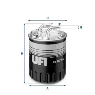 Паливний фільтр ufi 24.077.00