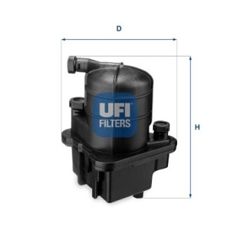 Фильтр топливный ufi 24.087.00