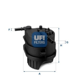 Фільтр паливний ufi 24.343.00