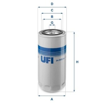 Паливний фільтр ufi 24.349.00