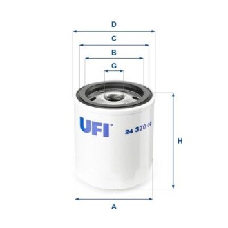 Паливний фільтр ufi 24.370.00