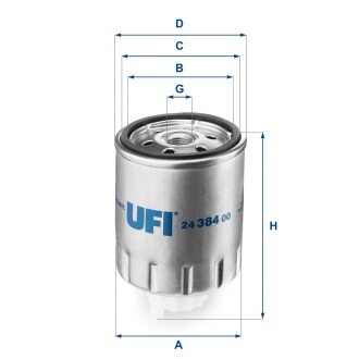 Фільтр паливний ufi 24.384.00