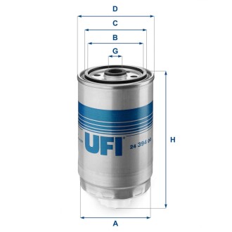 Паливний фільтр ufi 24.394.00