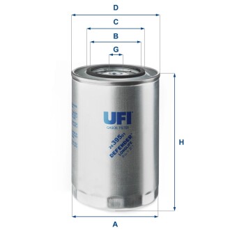 Паливний фільтр ufi 24.395.01