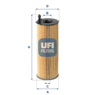 Масляний фільтр ufi 25.168.00