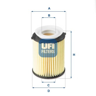 Фільтр масляний ufi 25.178.00