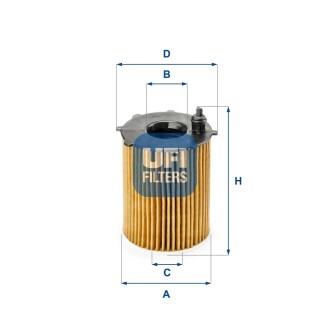 Фильтр масляный ufi 25.187.00