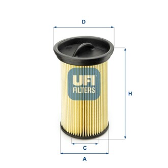 Паливний фільтр ufi 26.005.00