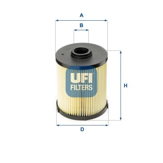 Паливний фільтр ufi 26.006.00