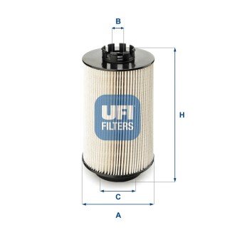 Паливний фільтр ufi 26.011.00