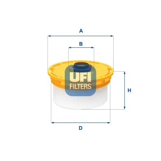 Паливний фільтр ufi 26.138.00