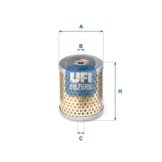 Паливний фільтр ufi 26.663.00