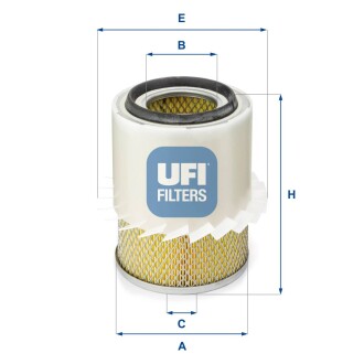 Повітряний фільтр ufi 27.282.00