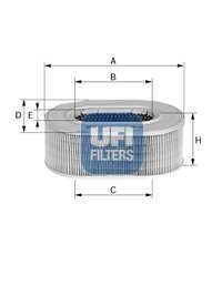 Фильтр воздушный ufi 27.604.00