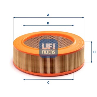 Повітряний фільтр ufi 30.843.01