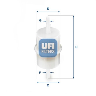 Комплект паливних фільтрів ufi 31.001.00