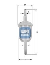 Паливний фільтр ufi 31.009.70