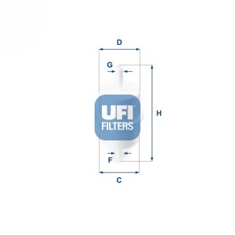 Паливний фільтр ufi 31.028.00