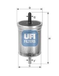 Паливний фільтр ufi 31.513.00