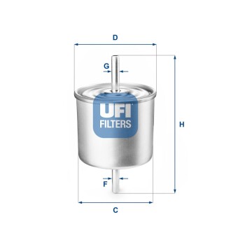 Паливний фільтр ufi 31.514.00