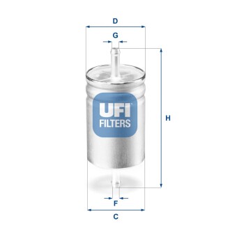 Паливний фільтр ufi 31.611.00