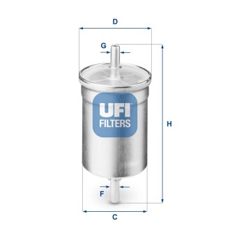 Паливний фільтр ufi 31.710.00