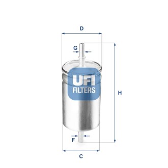 Паливний фільтр ufi 31.722.00