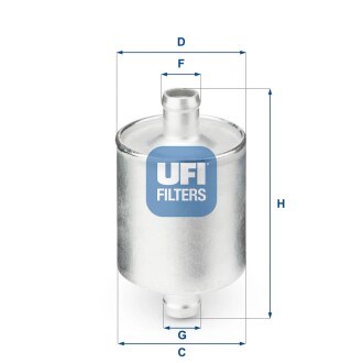 Паливний фільтр ufi 31.836.00