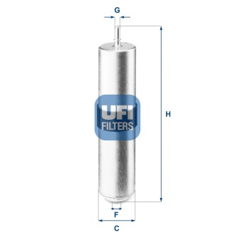 Фильтр топливный BMW 1, 2, X1 1.4-2.0 d 15- (OE) (выр-во) ufi 31.926.01