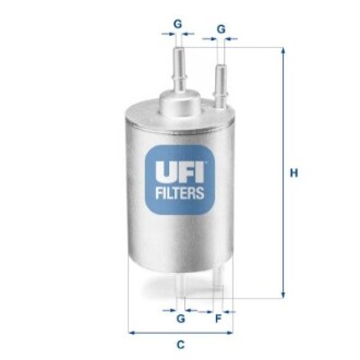 Паливний фільтр ufi 31.958.00