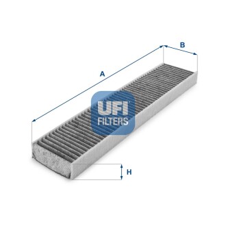 Фільтр салону вугільний ufi 54.119.00