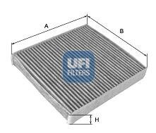 Фільтр салону вугільний ufi 54.135.00